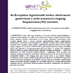 Az Európában legszélesebb körben alkalmazott gyakorlatok a sz&#337;l&#337; aranyszín&#369; sárgaság fitoplazmával (FD) szemben